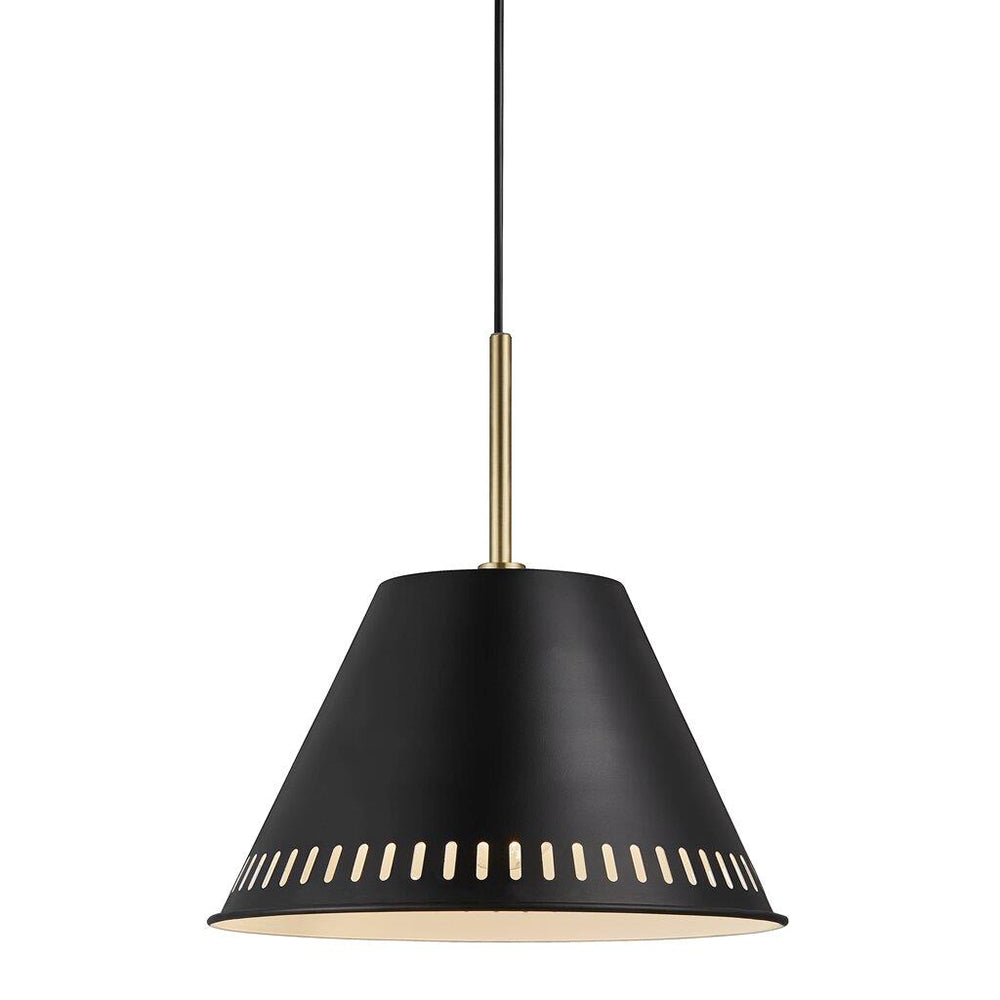 Pine 1 Light Pendant Matt Black